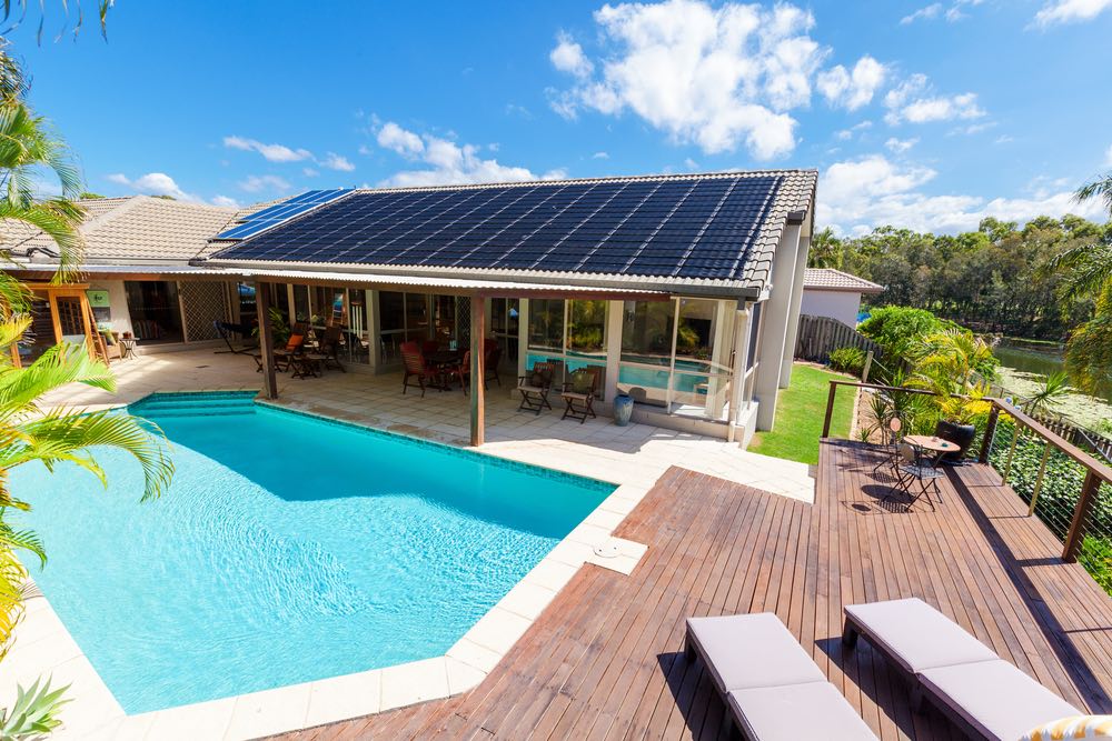 Calentamiento solar de agua en casas