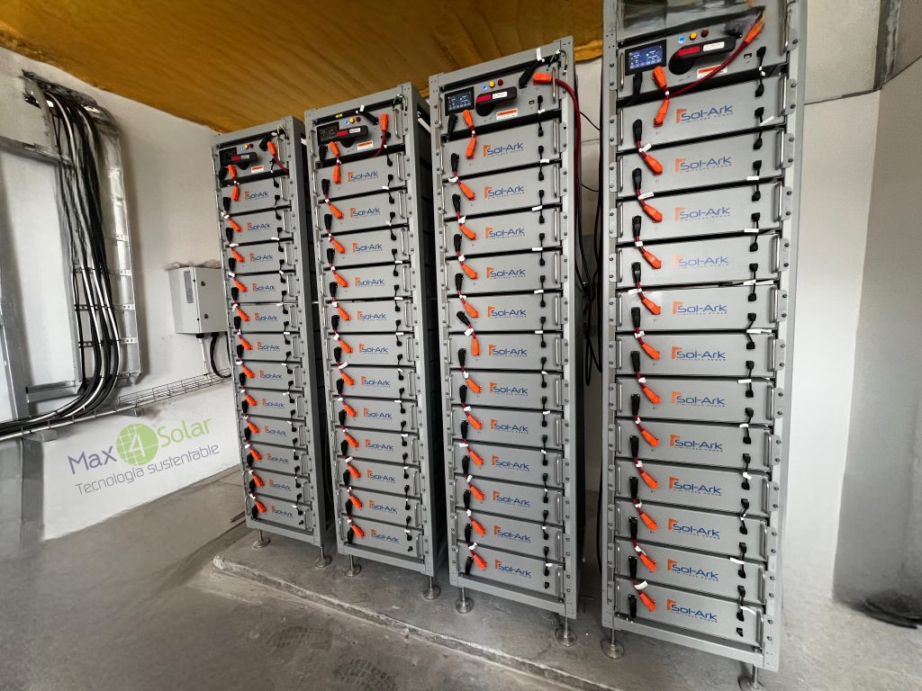 baterias para almacenamiento de paneles solares