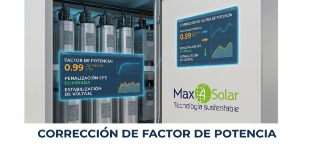 Optimización de la factura eléctrica industrial en México mediante la corrección del factor de potencia y reducción de energía reactiva.