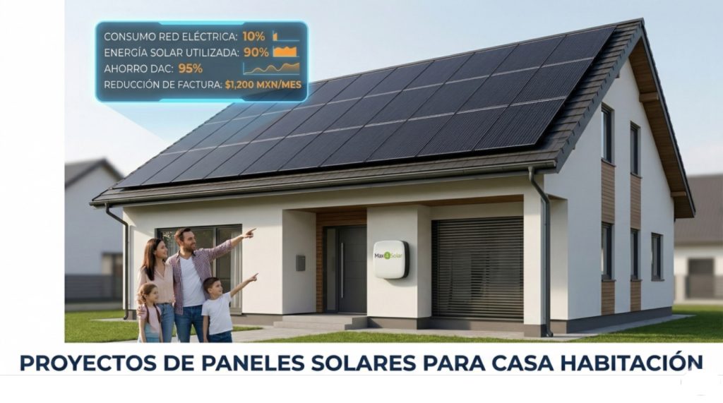 PANELES SOLARES para casa habitación que pagan mucho de luz a CFE